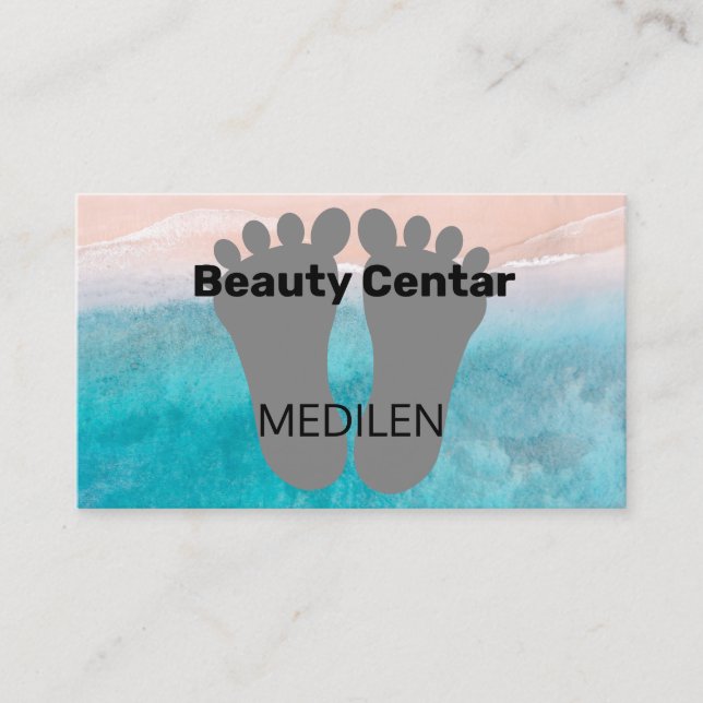 Pedicure and manicure business cards (Front)