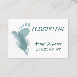 pedicure business card