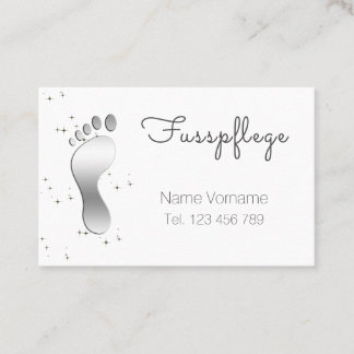 pedicure business card