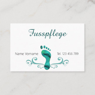 pedicure business card
