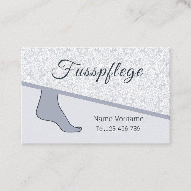 pedicure business card (Front)