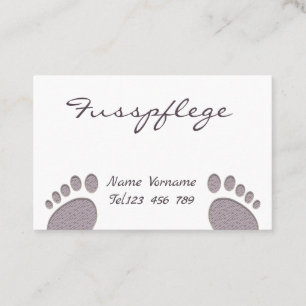 pedicure business card