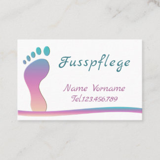 pedicure business card