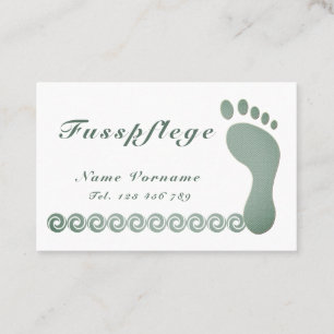 pedicure business card