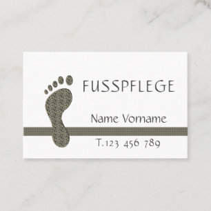 pedicure business card