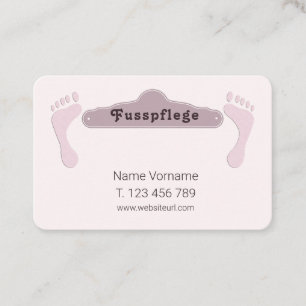 pedicure business card