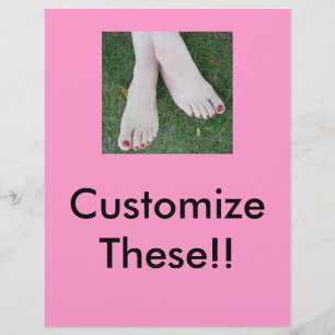 Pedicure Salon Flyers-Customise! Flyer