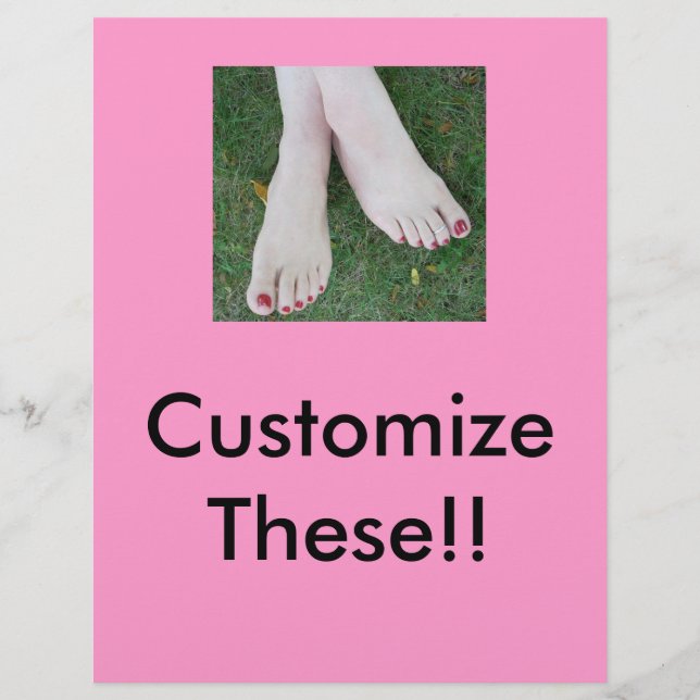 Pedicure Salon Flyers-Customise! Flyer (Front)