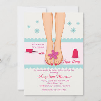 Pedicured Feet Invitation