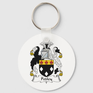 Pedley Family Crest Key Ring
