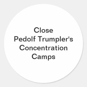 Pedolf Trumpler Concentration Hankamer Artjunkhaus Classic Round Sticker