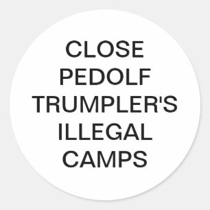 Pedolf Trumpler Concentration Hankamer Artjunkhaus Classic Round Sticker