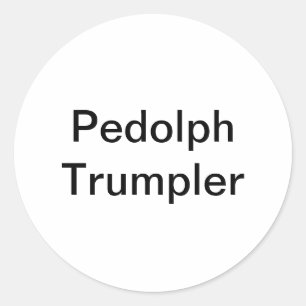 Pedolph Trumpler Hankamer Artjunkhaus Comic Art Classic Round Sticker