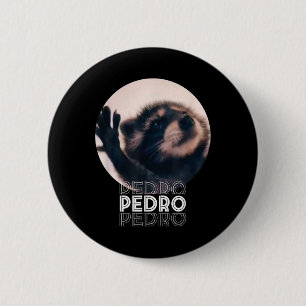 Pedro Racoon Dance Popular Internet Meme Mapache D 6 Cm Round Badge