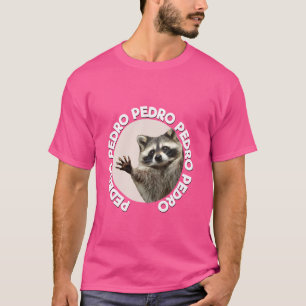 Pedro Racoon Funny Animal Cute Design Fun Dancing T-Shirt