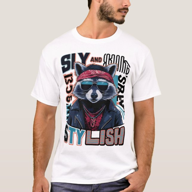 Pedro Racoon stylish T-Shirt (Front)