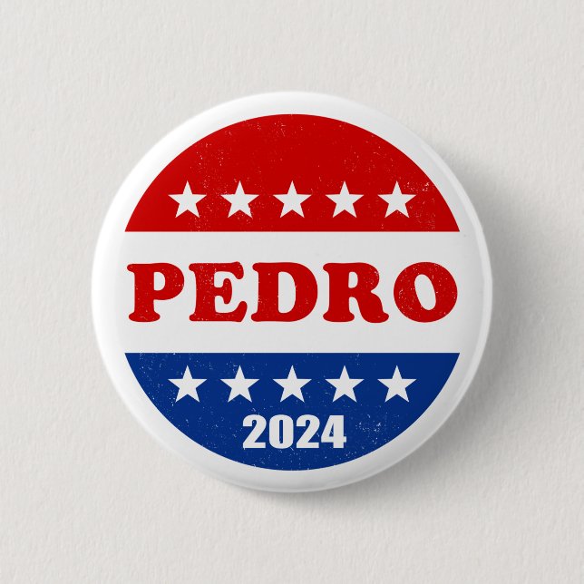 Pedro Voter Button 2024 Elections USA (Front)