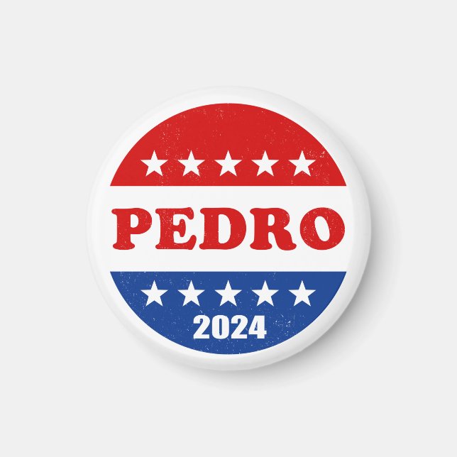 Pedro Voter Button 2024 Elections USA Magnet (Front)