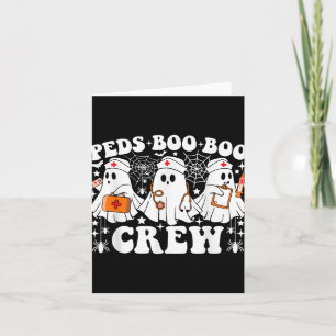 Peds Boo Boo Crew Funny Ghost Halloween Paediatric Card