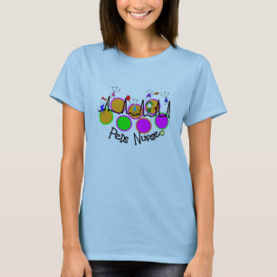 peds nurse 5 kids with QRS design T-Shirt