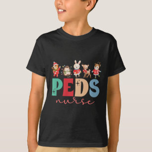 Peds Nurse Christmas Paediatrics Nurse Xmas Party  T-Shirt
