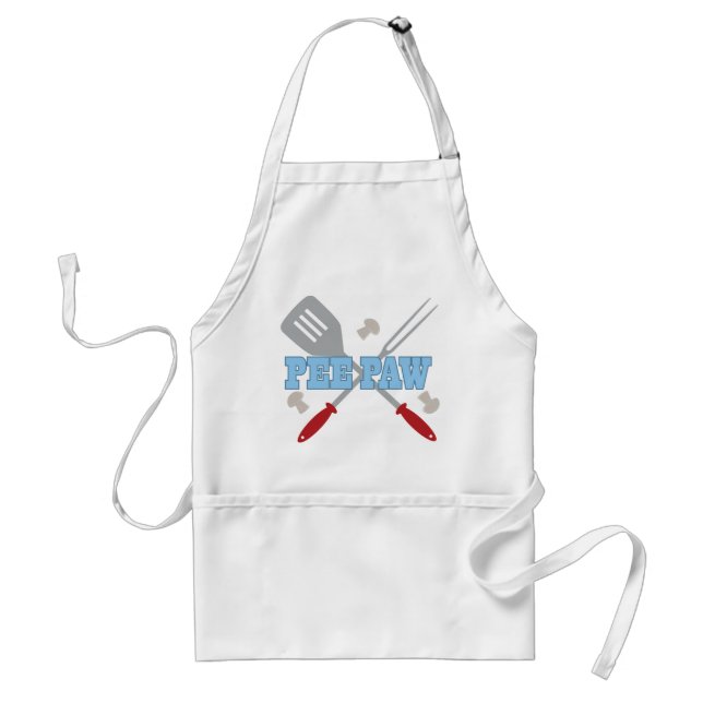 Pee Paw BBQ Grilling Apron Gift (Front)