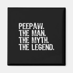 Pee-paw The Man The Myth The Legend Bunnyaw Funny Magnet