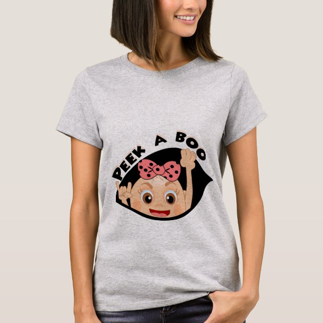 Peek-a-boo baby girl T-Shirt (Front)