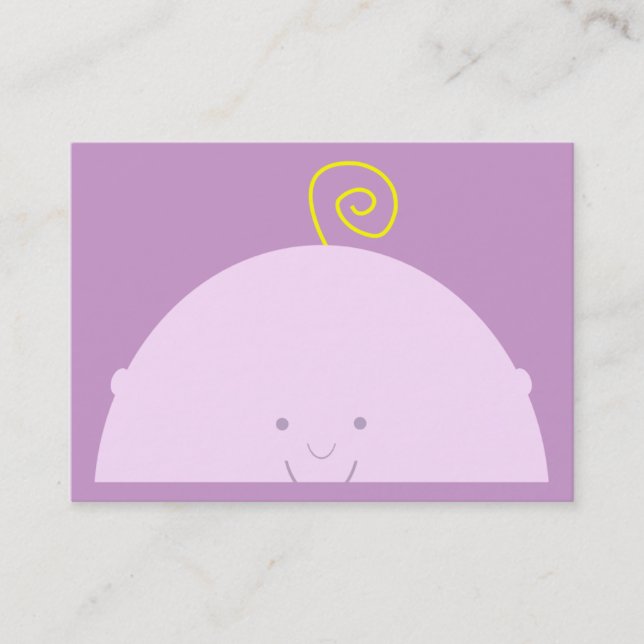 Peek-A-Boo Chubby Business Cards (Front)