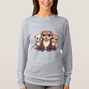 Peek-a-Boo Ferret Under Blanket T-Shirt