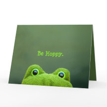 Peek-a-Boo Frog | BIG Greeting Card