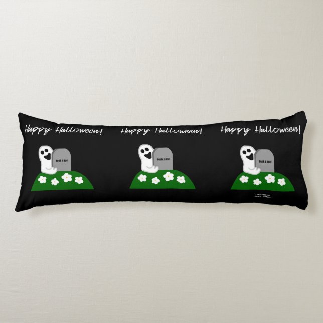 Peek A Boo Ghost Body Pillow (Front)