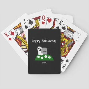 Peek A Boo Ghost Playing Cards