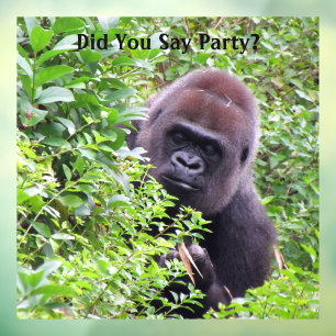 Peek-A-Boo Gorilla Window Cling