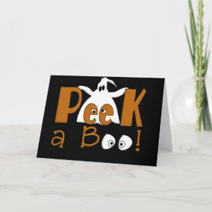 Peek A Boo Halloween T-shirts and Gifts Card