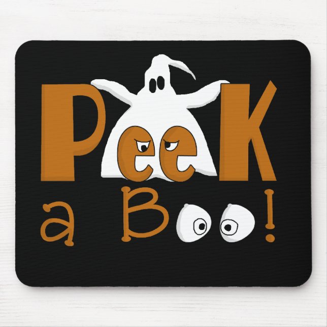 Peek A Boo Halloween T-shirts and Gifts Mouse Pad (Front)