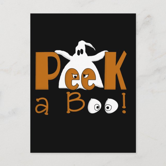 Peek A Boo Halloween T-shirts and Gifts Postcard (Front)