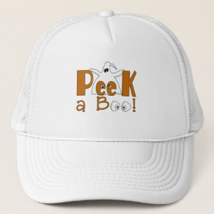 Peek A Boo Halloween T-shirts and Gifts Trucker Hat