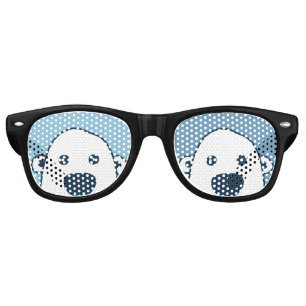 Peek-a-boo Hiding Polar Bear Party Glasses