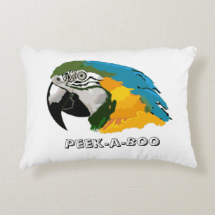 Peek-a-Boo Parrot & Lovebirds Baby's Room Decorative Cushion