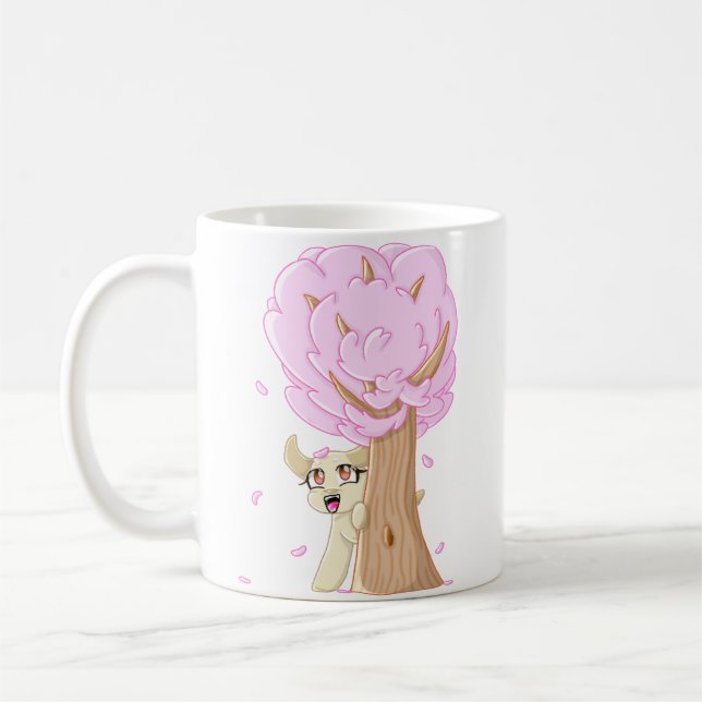 Peek-A-Boo Puppy Mug!! Coffee Mug (Left)