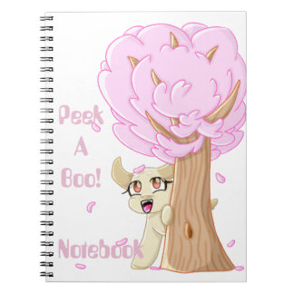 Peek-A-Boo Puppy Spiral  Notebook