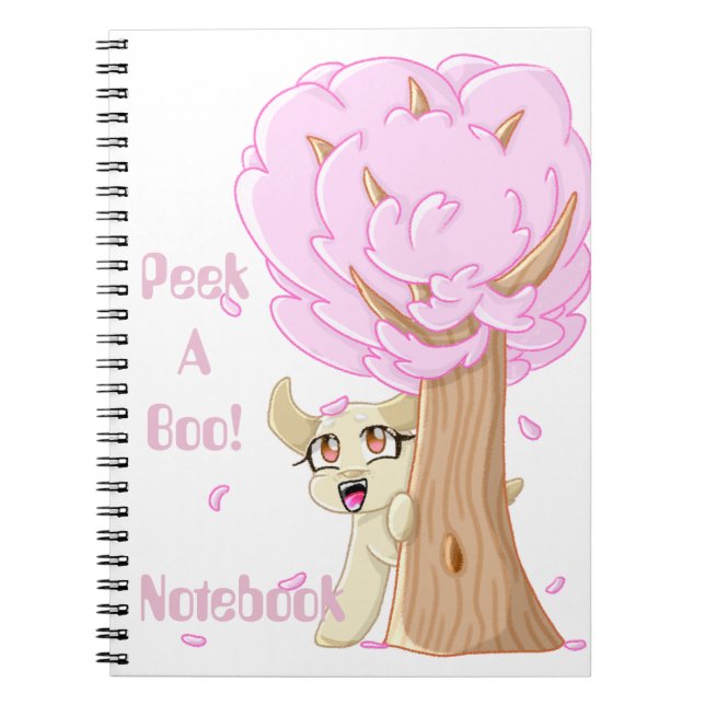 Peek-A-Boo Puppy Spiral  Notebook (Front)