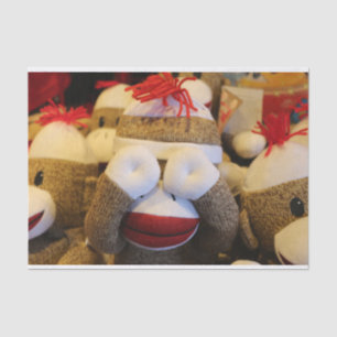 Peek-a-boo Sock Monkey Tissue Paper