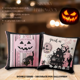 "Peek a Boo" Spooky-Cute Halloween Pillow
