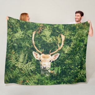 Peek a Deer Fleece Blanket