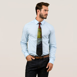 Peek Abstract Glitch Art Digital Distortion Grid Tie