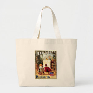 Peek Frean Cos. Biscuits London Vintage Ad Large Tote Bag