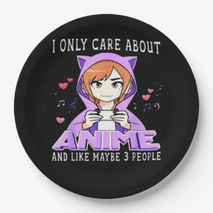 Peekabo Anime Manga Paper Plate