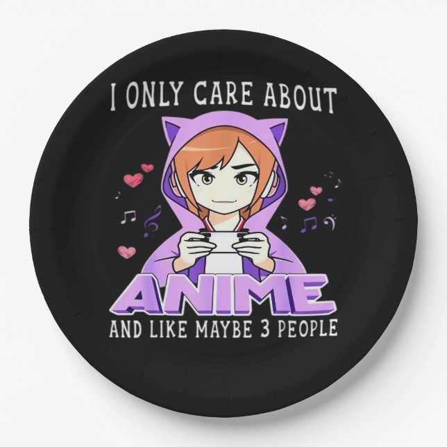 Peekabo Anime Manga Paper Plate (Front)